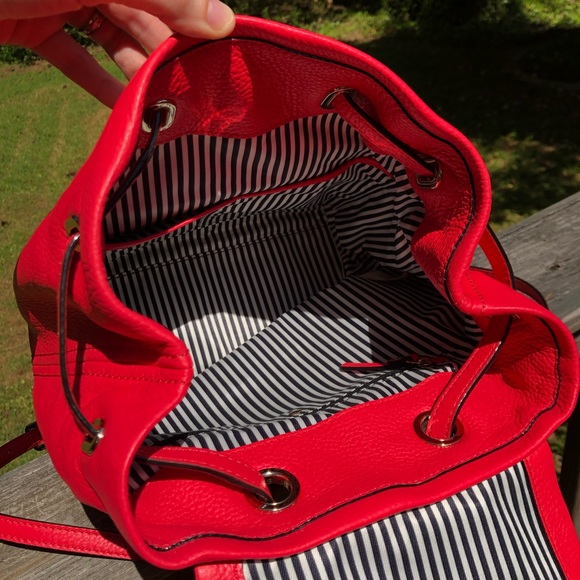 Kate Spade Red Leather Backpack - Picture 6 of 8